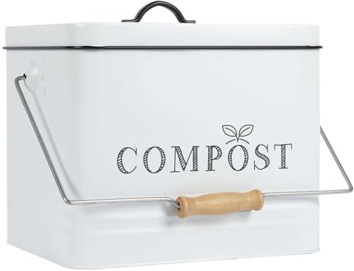 Poubelle à Compost Anti-Odeur ME0026 avec Filtre Carbone Actif