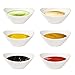 Cnyiyeci Dessertschalen Porzellan Mini Dip Schälchen 100ml Servierschalen 6er Set für Saucen, BBQ-Sauce, Eis, Dessert, Obst