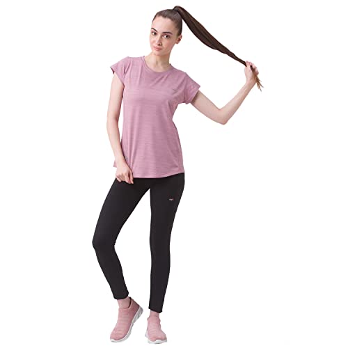Image of berge' Ladies Jacquard Polyester Dry Fit Textured Western Shirts & Tshirts for Women, Quick Drying & Breathable Fabric, Gym Wear Tees & Workout Tops|Half Sleeve T-Shirt|Running Tshirts for Women