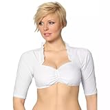 Krueger Dirndl Groesse 38,Dirndlbluse Damen 3/4 Arm,Dirndl Set Günstig,Dirndlbluse Langarm Weit Hemd Eleganten Hochwertiges Trachtnbluse Oversize Bequem Dirndelkleider Weiß,S