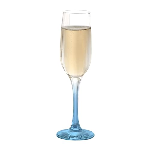 Image of CELLO D'Ziner Empire Glass Tumbler| Water, Beer, Juice Glass| Set of 6| 220ml, Multicolour