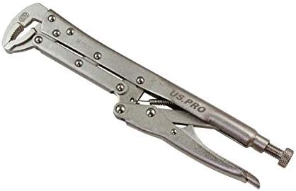 US PRO Tools 3 Piece 12" Flat & Curved Jaw Long Reach Locking Mole Grip Pliers 1837