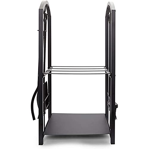 Juvale Firewood Rack With Fireplace Tools, Log Holder For Indoor Outdoor Fire Pit Accessories (15 X 29 X 13 In) #TOP3