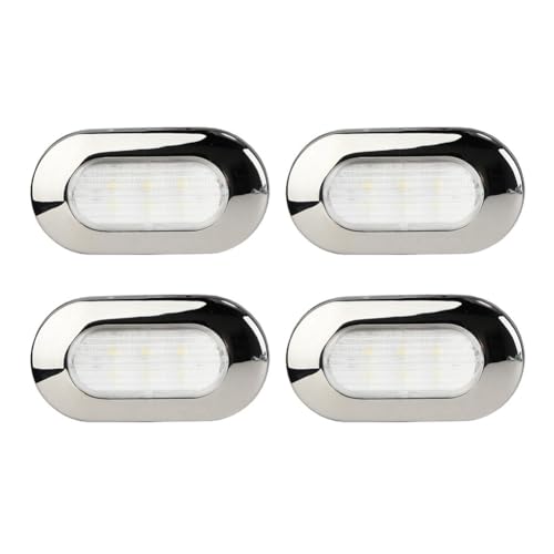 Lumière Bateau et Yacht 4x LED Lampes de Courtoisie pour Sécuriser les Escaliers de Caravane