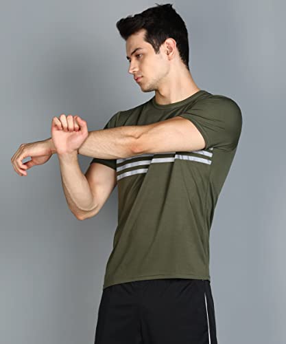 Image of Mens Round Neck T-Shirt for Workout and Running