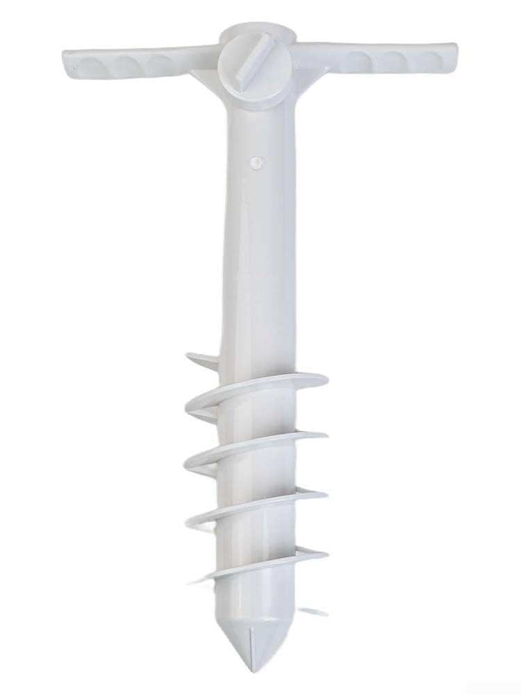 Ancrage pour parasol 5 Spirales pour Sable jusqu'à 1,6 Pouces