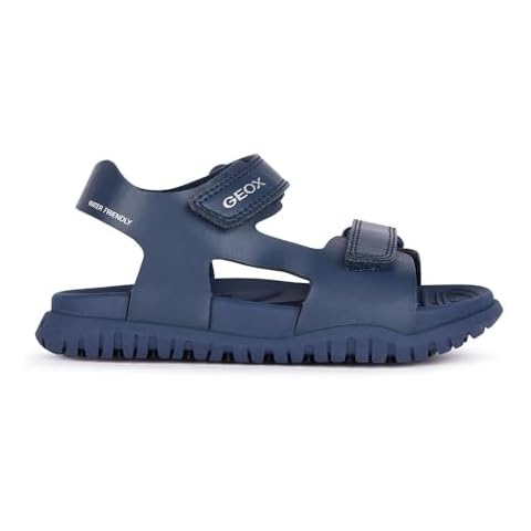 Geox Boys J Footbetto Bo Sandal in Navy Cover