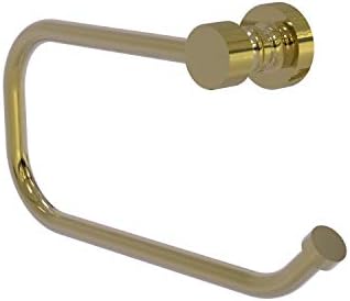 Allied Brass FT-24E Foxtrot Collection European Style Tissue Toilet Paper Holder, Unlacquered Brass