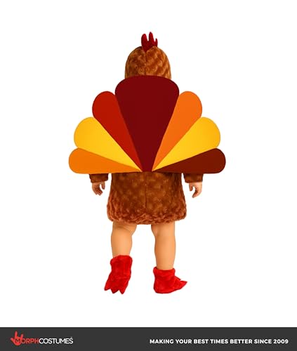 Disfraz de pavo para bebés 4-6 años unisex miniatura 5