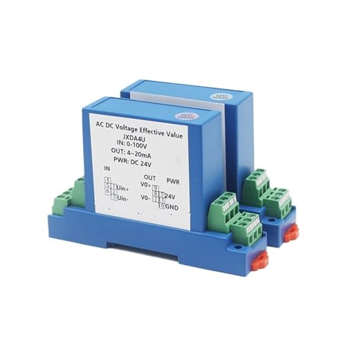 Transmisor/sensor de voltaje CA, transductor, sensor, 4-20 mA, salida 0-5 V/0-10 V, 12 V CC, 1 unidad(RS485 output,DC 0-1000V input)