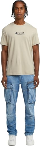 G-STAR Raw - Mens Rovic Zip 3D Regular Tapered Denim Jeans, Color Antique Faded Uniform Blue, Size: 33W x 34L3