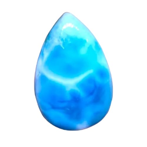 Cabochon Larimar poire 28x18mm, pierre naturelle pour créer un cadeau unique