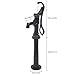 Hand Water Pump, Durable Cast Iron Pitcher Pump Antique Pitcher Hand Water Pump Deep Water Transfer Pump Heightening Base Outdoor Yard Pond Garden Decoration Kit