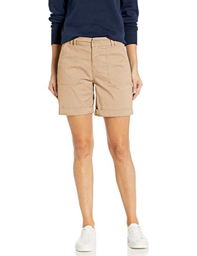 Lee Women s Regular Fit Utility Chino Walkshort, Safari, 8