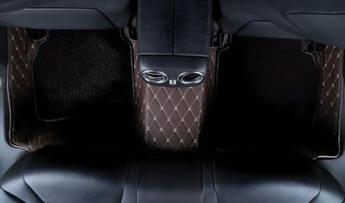 Image of 7D Premium Leatherette Car Foot Mat for Ford Endeavour Model (2017-2024)| Imparts Luxurious & Elegant Look | 100% Waterproof and Dust Proof | Custom Fitted Car Floor Tray Mat - Coffee