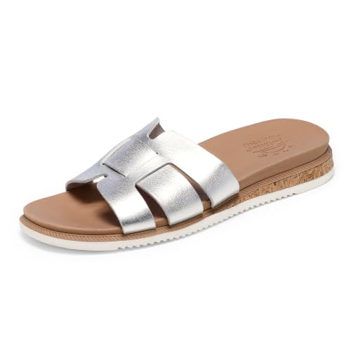 Image of Skechers Womens Desert Kiss Low - Peak Look | Casual sandal, Skechers Plush Foam cushioned comfort footbed, Vegan leather strap upper, flexible outsole