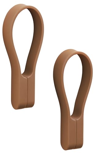 Zone Denmark Loop - Juego de 2 pinzas magnéticas para toallas y paños de cocina, 9 cm, color terracota