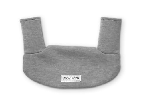 BabyBjörn Bib for Baby Carrier Harmony, Jersey, Light Gray