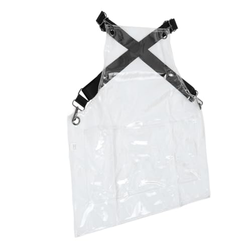 Leggero e confortevole: realizzato in materiale morbido e leggero, questo grembiule è comodo da indossare senza risultare pesante o restrittivo, grembiule da lavoro per parrucchiere, grembiule da parrucchiere trasparente
