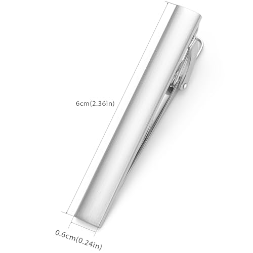 Image of HONEY BEAR 5cm /5.4cm /6cm Mens Tie Clip Bar for Normal Size Steel Business Wedding Gift 1.97 inch /2.12 inch /2.36 inch