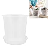 [Facile à nettoyer et offable] Le robuste et glissant de ces pots garantissent qu'ils restent propres et bien rangés, tandis que leur design élégant en fait excellent pour les amateurs de jardinage. Les soucoupes incluses protègent vos surfaces contre les dommages causés par l'eau, ajoutant à leur pratique et à leur attrait.