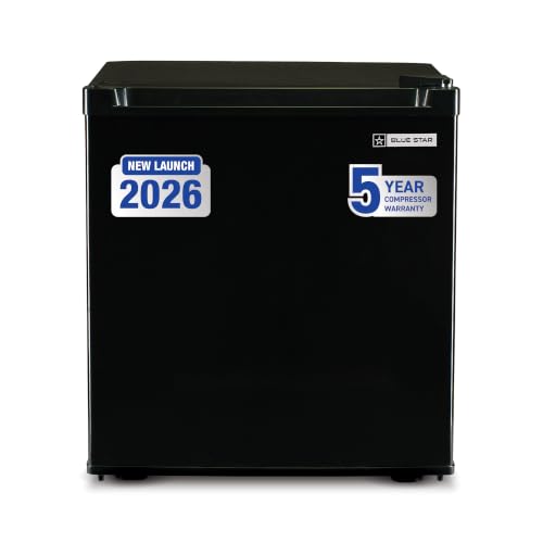 Image of Blue Star MR60-2GB, Mini Refrigerator with Freezer, Direct Cool (45 Liter, Black, 2-star)