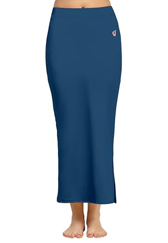 Image of TRENDMALLS Women's Polyester Spandex Stretchable Straight Saree Shapewear Petticoat for Women, Cotton Blended, Skirts for Women, Saree Shaper