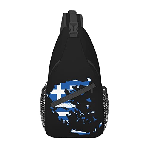 Mochila Unisex Tipo Sling Negra de Moda miniatura 2