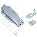 Touch Latch Push to Open Loft Hatch Catch 80mm Zinc Plated – Attic & Cupboard Door Spring Catch with Fixings (Pack of 1)