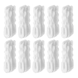 Veemoon 10 Clips para Bolsas de Almacenamiento al Vacío Clips de Cremallera Reutilizables para Sellado Hermético Prácticos Multiusos para Conservar Alimentos Frescos y Comprimir Ropa 22g