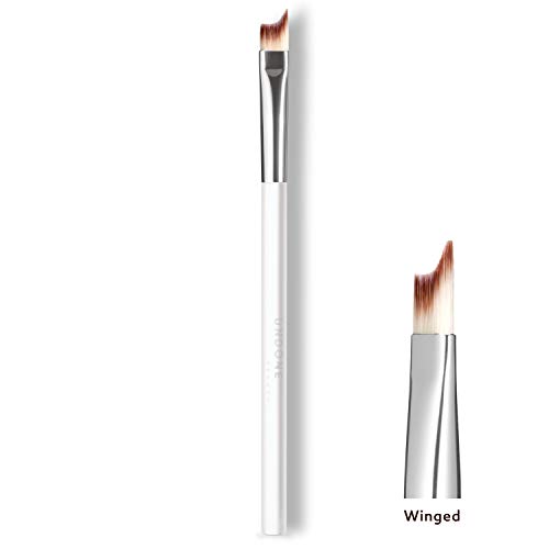 Handcrafted Angled, Winged Eye Brush. One Touch Cat Eye - UNDONE BEAUTY Eye Shadow + Liner Brush. For Precise Outer Eye & Lash Line Definition. Soft & Durable Bristles. Vegan & Cruelty Free.