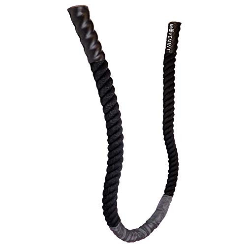 MOVEMINT 9ft Heavy Weighted Jump Rope (5 pounds) w/Protection Sleeve