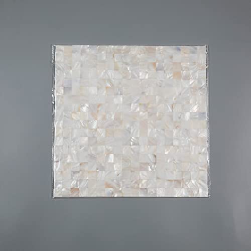 Soulscrafts 6-Pack Peel And Stick Shell Backsplash Mother Of Pearl Wall Stickers Mosaic Tile For Kitchen And Bathroom Decor Tile (Square, Colorful) #TOP7
