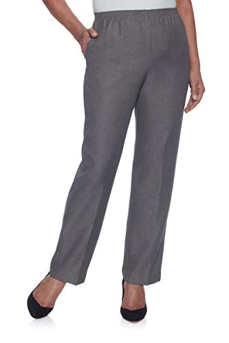 Alfred Dunner Womens Medium Pant Grey 16