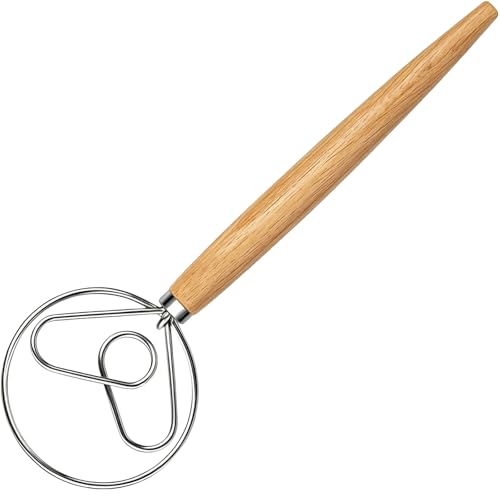 Maxjoy Danish Dough Whisk Stainless Steel with...