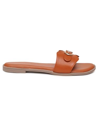 Image of Women's Oasis Flat Sandal Lightweight & Flexible Comfortable Design Anti-Skid Sole Versatile Style For Girls /Ladies