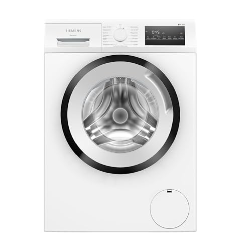 Siemens WM14N223 Waschmaschine iQ300, Frontlader mit 7kg Fassungsvermögen, 1400 UpM, speedPack L, LED-Display,Outdoor-Programm, Weiß, 60cm