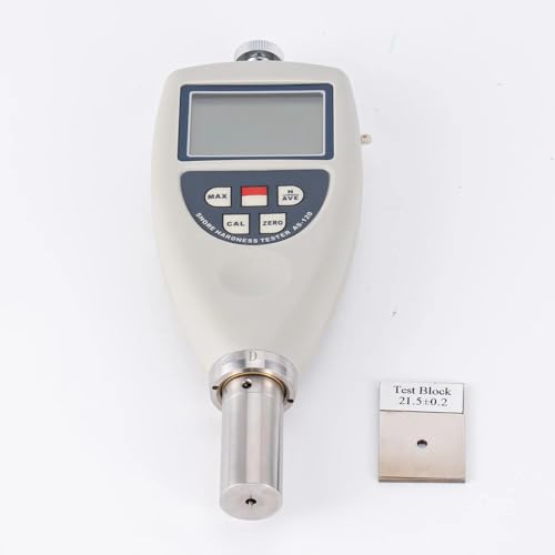 NURII Portable Digital Display Shore Hardness Tester, AS-120A/E/D, Plastic Rubber 10~90 HA/HD, High Precision Hardness Tester(Model AS-120A)