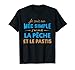 Homme J'aime la pêche et le pastis cadeau pêcheur humour Pastis T-Shirt