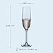Crystal Bohemia Champagnerflöten - 6er Set, je 220 ml, spülmaschinenfest, kratzfest, langlebig & elegant - Hochwertige Gläser aus Kristallglas - Ideal als Geschenk für Sektliebhaber