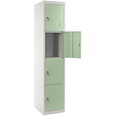 Mendler Schließfach Boston T163, Schließfachschrank Wertfachschrank Spind, Metall 180x38x45cm Cover
