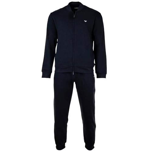 EMPORIO ARMANI Survêtement en Tissu éponge avec Fermeture éclair intégrale pour Homme Bleu Taille M