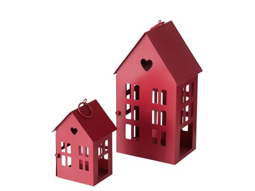 BOLTZE Alamo Laterne Haus 14-25cm Set2