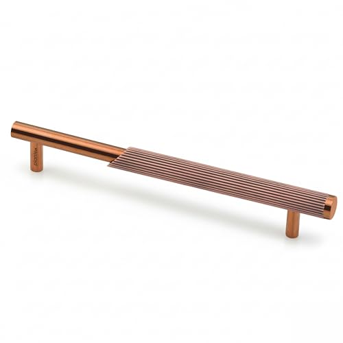 Image of Plantex Stainless Steel & Aluminium Cabinet Handle /160mm Wardrobe Handle for Home /Cupboard Door Pull-Push Handles for Office - Pack of 1 (Rose Gold)