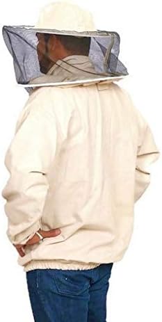 Miniatura 7 de Chaqueta con capucha de velo redonda, chaquetas profesionales de apicultor prémium, Canvas, Extragrande