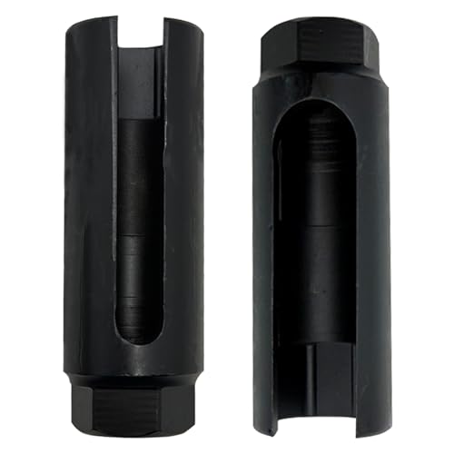 NCZCDZSW 2 Stück Sauerstoffsensor-Stecknuss 22mm Lambdasonden Schlüssel mit Breitem Seitenausschnitt 1/2 Lambdasonde Werkzeug Lambdasonde Werkzeug Set zur Schonung der Kabel