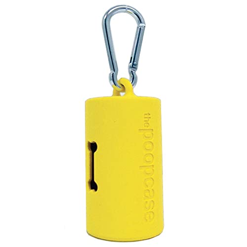 Image of Metro Paws The Dog Waste Bag Dispenser & Holder, Bag Holder With 20 Bags for Leash, USA Made Plant-Based Dog Walk Accessory - Yellow