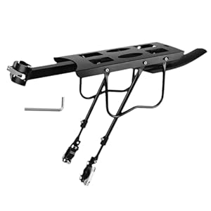 Generisch JH867SB8O7D3BVKF9 Fahrrad-Gepäckträger Hinten Schwarz