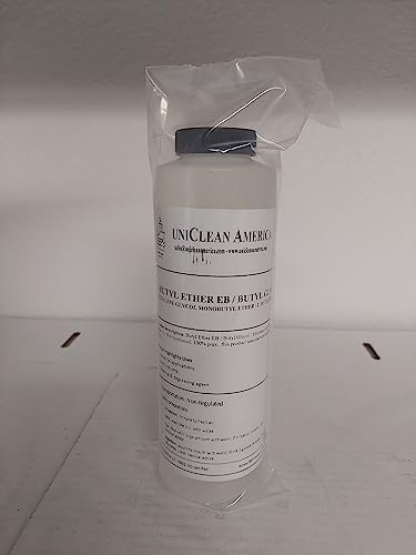 UniClean America Butyl Ether EB - Glycol Ether EB - Butyl Glycol / 2- butoxyethanol/Ethylene Glycol Mono Butyl Ether 99.9% - Made in USA - Size: 16 fl oz
