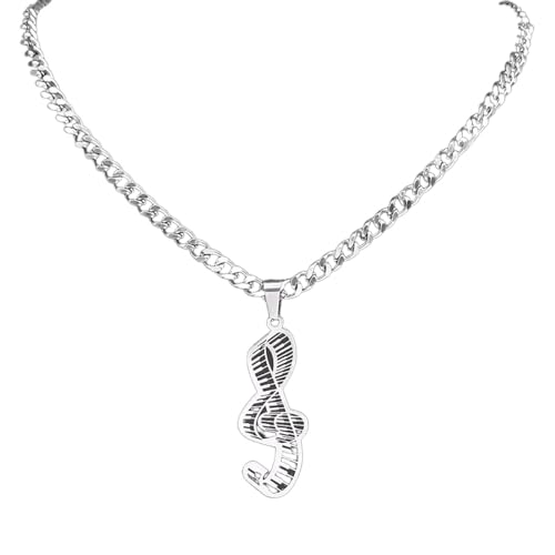 Collier note de musique argent cadeau idéal pour passionnés de chant